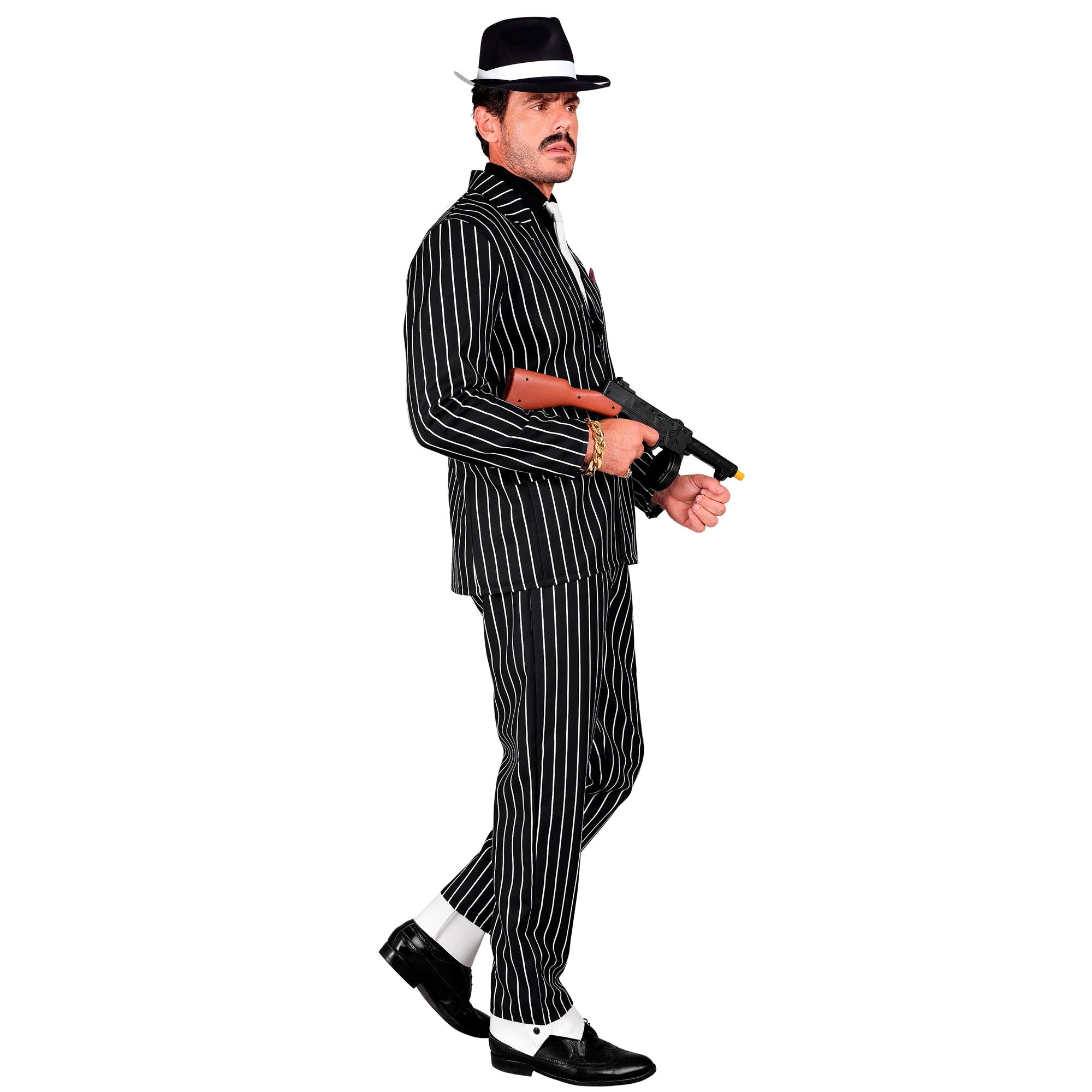 Déguisement Années 20, 30 noir / Costume Gangster Gatsby Noir / Costume Borsalino Noir / La Maison Du Déguisement