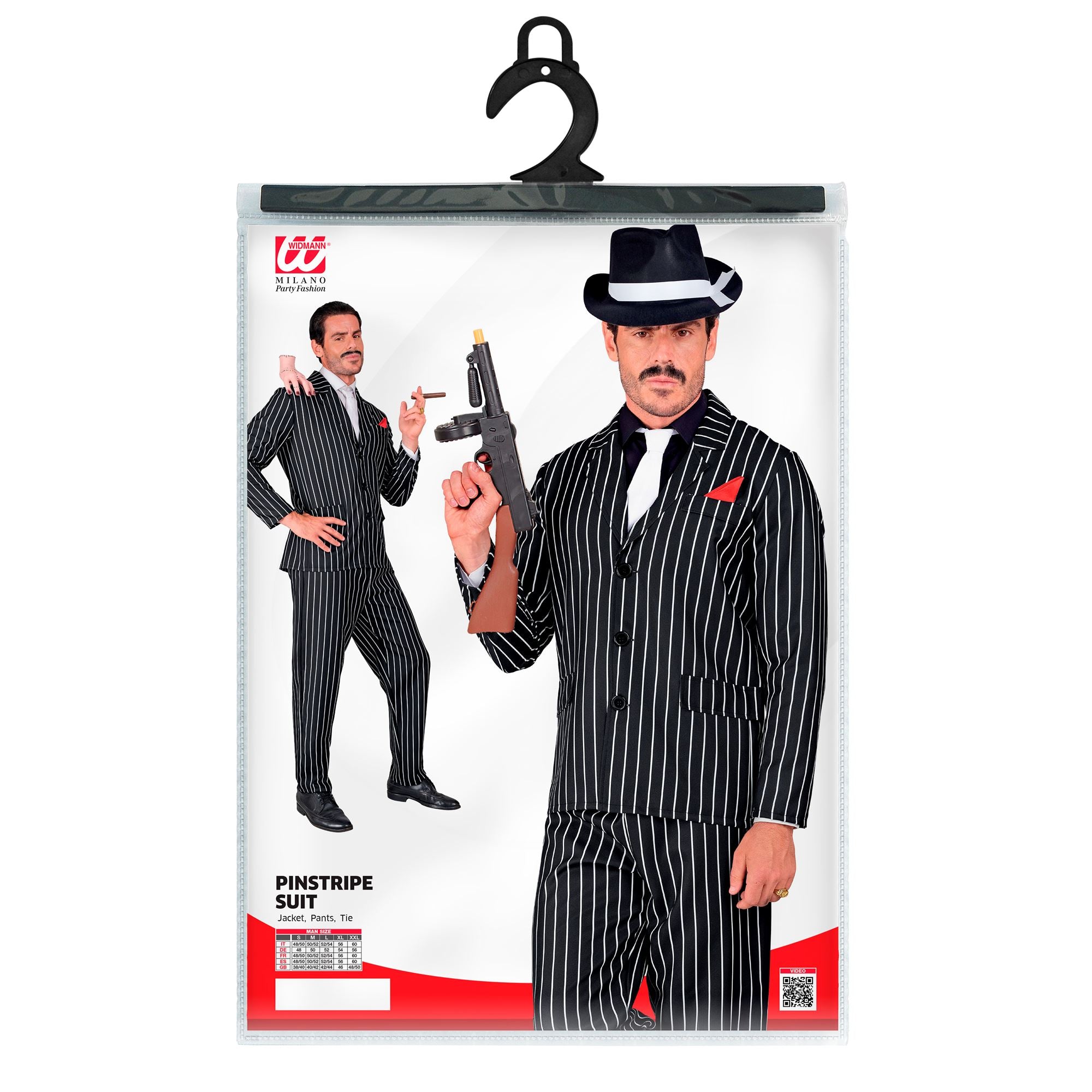 Déguisement Années 20, 30 noir / Costume Gangster Gatsby Noir / Costume Borsalino Noir / La Maison Du Déguisement