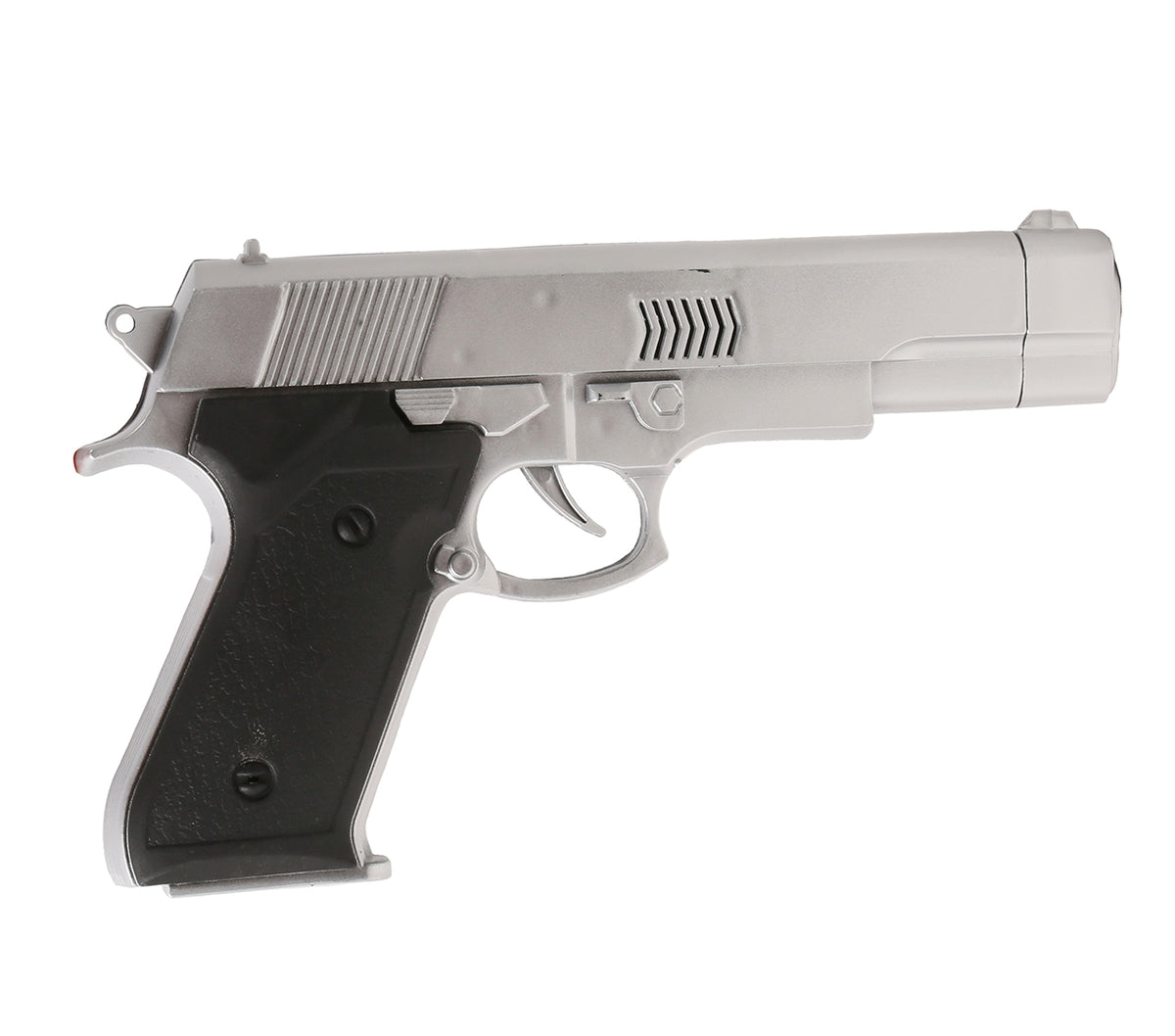 Pistolet automatique Argent / Revolver automatique Argent / La Maison Du Déguisement