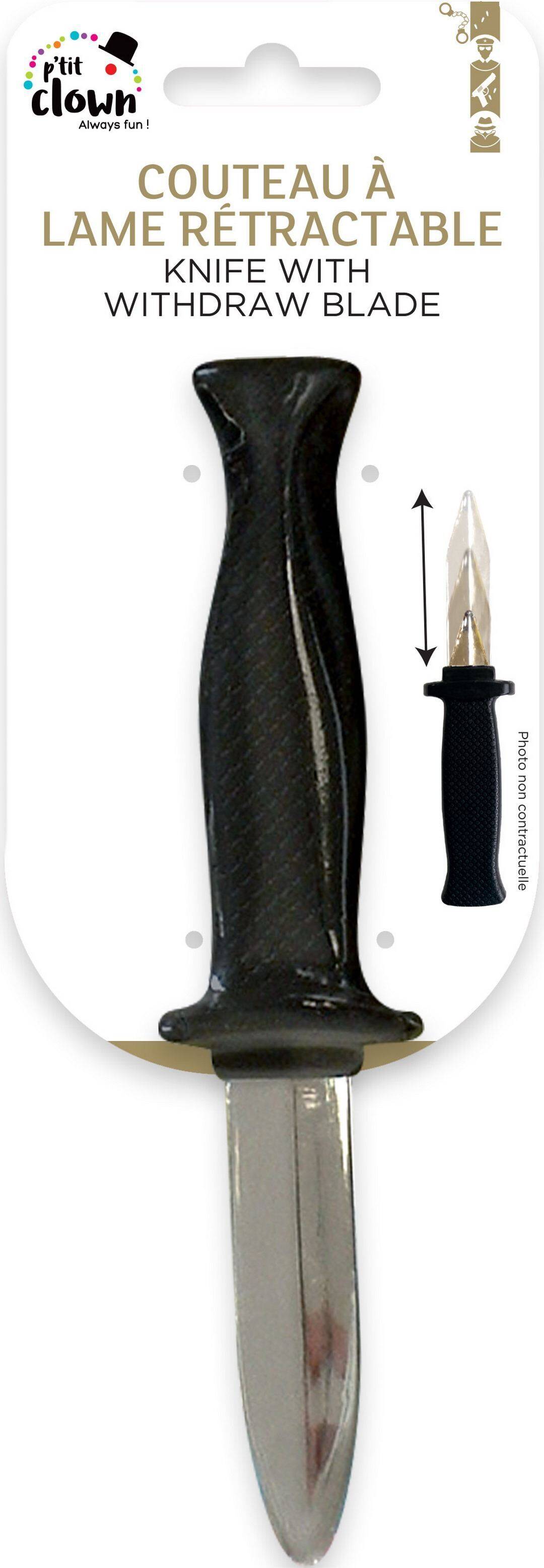 Couteau à Lame Rétractable / Couteau rétractable / La Maison Du déguisement