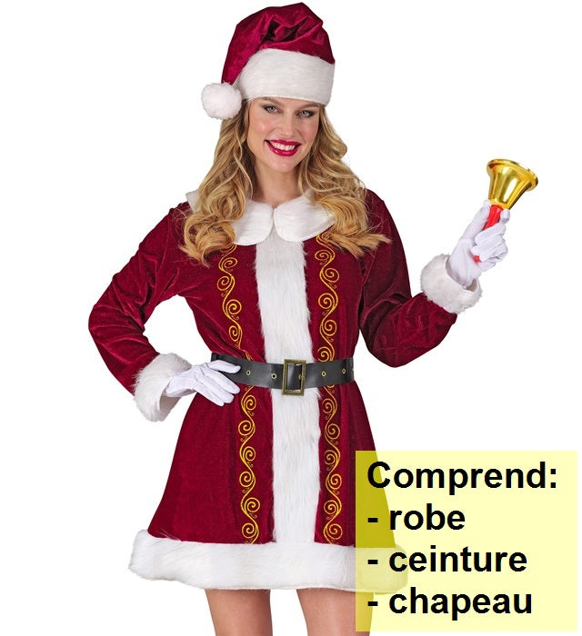 Costume De Mère Noël / Costume Miss Santa / Costume Maman Noël Adulte / La Maison Du Déguisement