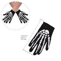 Gants De Squelette Enfant / Gants Courts Squelette Enfant / La maison Du Déguisement