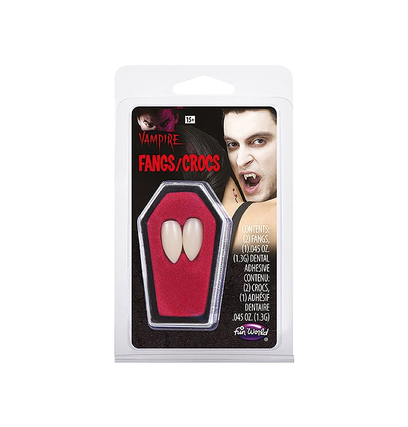 Canines Vampire avec Pâte de Fixation / 2 Canines Vampire / Canines de Dracula avec pâte / La Maison Du Déguisement