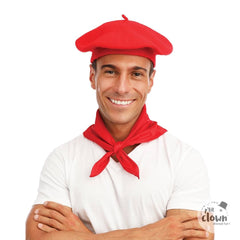 Bandana Rouge Uni / Foulard Basque Féria Rouge / La Maison Du Déguisement