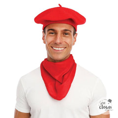 Bandana Rouge Uni / Foulard Basque Féria Rouge / La Maison Du Déguisement