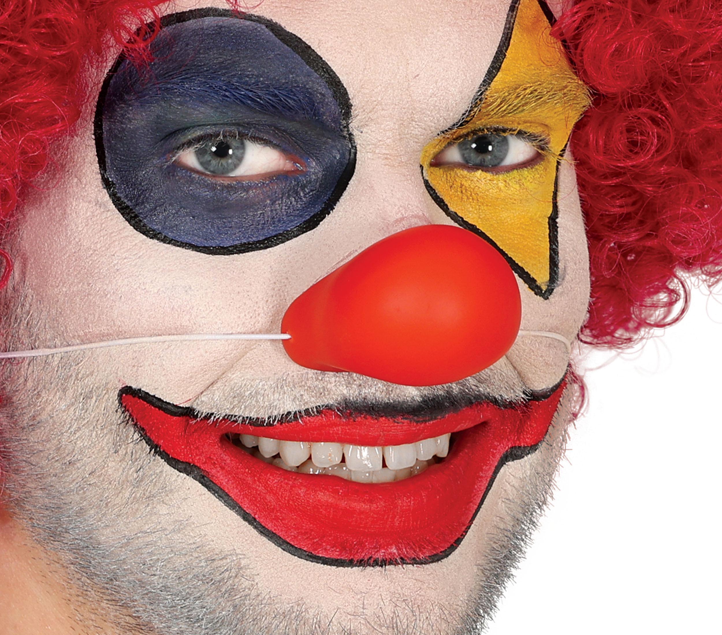 Nez de clown en latex / Nez clown souple avec élastique / La Maison Du Déguisement