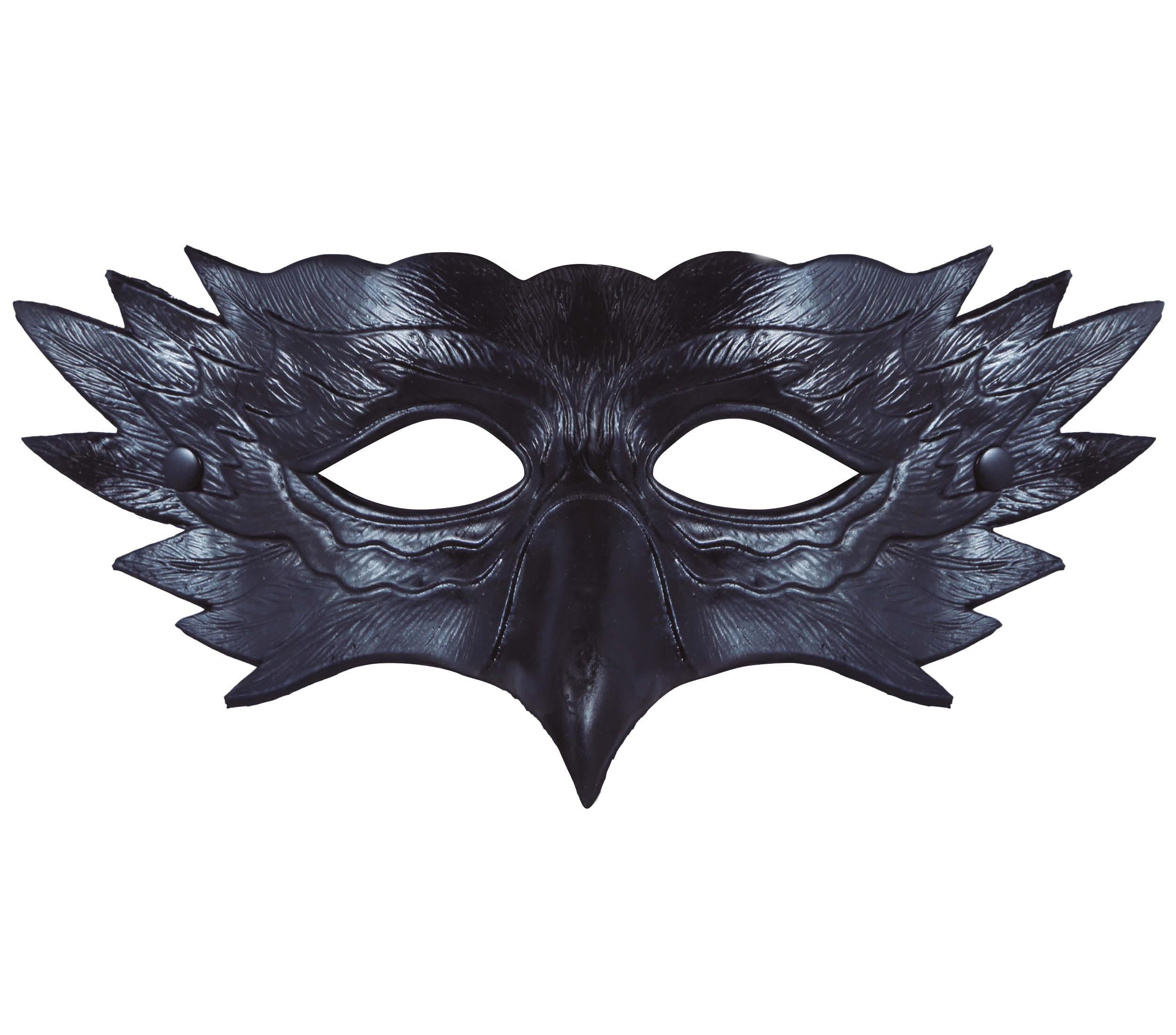 Masque Aigle Noir / Demi-masque hibou noir / La Maison Du Déguisement