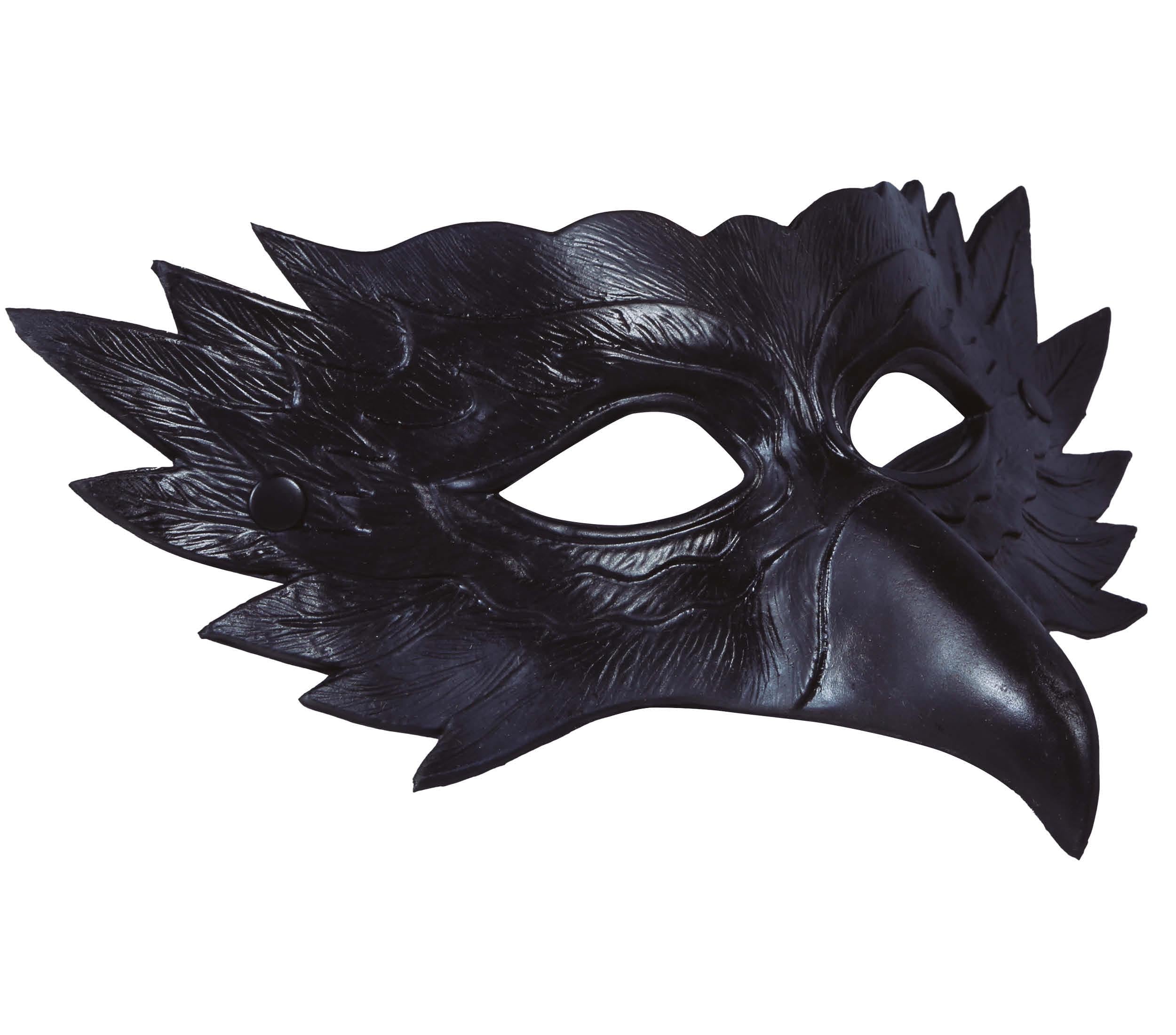 Masque Aigle Noir / Demi-masque hibou noir / La Maison Du Déguisement