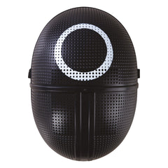 Masque Squid Game Rond / Masque Noir Visage Rond / La Maison Du Déguisement