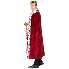 Cape De Roi En Velours Bordeaux / Manteau Royal Bordeaux / La Maison Du Déguisement