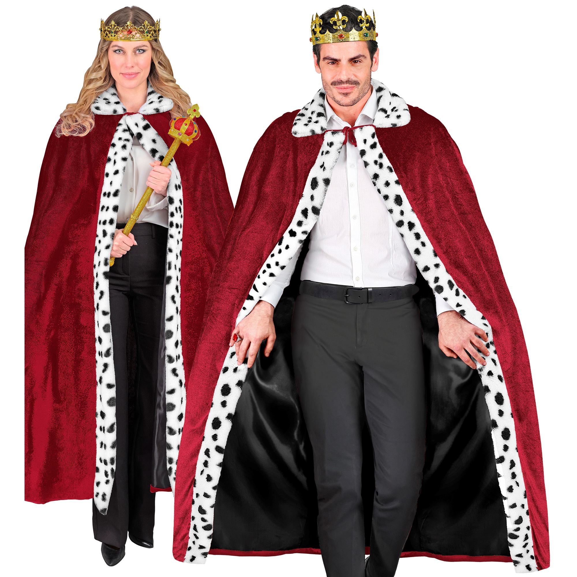 Cape De Roi En Velours Bordeaux / Manteau Royal Bordeaux / La Maison Du Déguisement