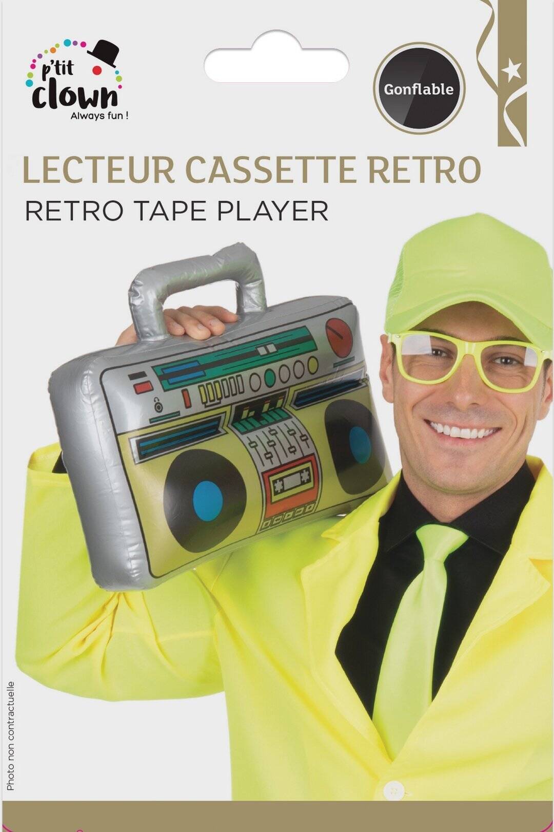 Ghetto Blaster Coloré Gonflable Années 80 / Radio Gonflable / La Maison Du Déguisement