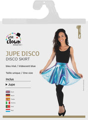 Jupe Disco Année 80 Bleu / Minijupe Shiny Disco Bleu / La Maison Du Déguisement