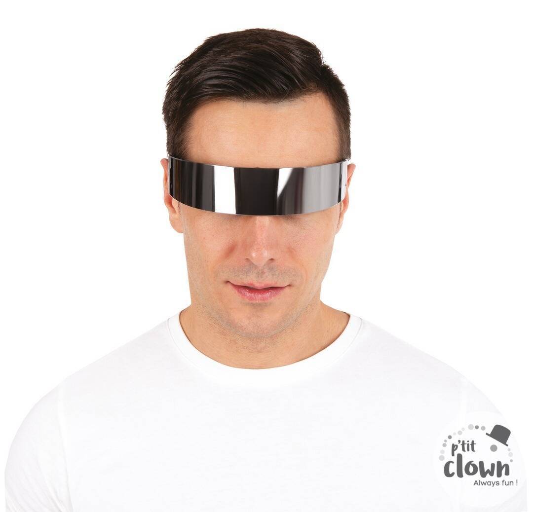 Lunettes Futuriste Argent / Lunettes Du Futur / Lunettes Miroirs / Lunettes Robot Argentés / La Maison Du Déguisement