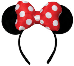 Serre-Tête Nœud Papillon Souris / Diadème Minnie / Oreilles Minnie / La Maison Du Déguisement