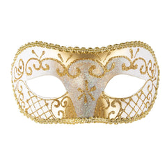 Loup Vénitien Or / Masque Venice Paillettes Dorée / La Maison Du Déguisement