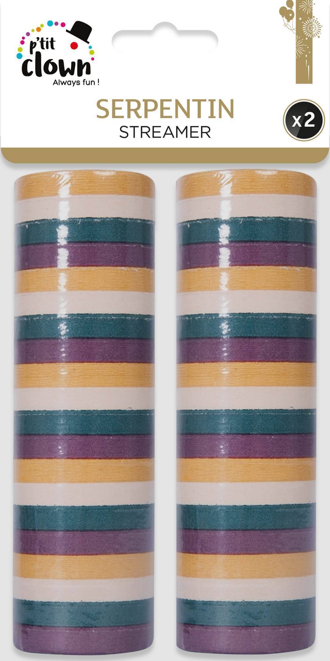 Serpentins Rouleaux en Papier à Lancer / 2 Serpentins Papier / La Maison Du Déguisement