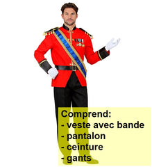 Déguisement Prince Royal Adulte / Costume Prince Rouge Homme / La Maison Du Déguisement