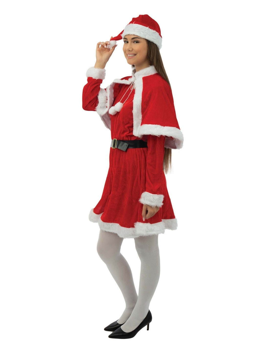 Costume Mère Noël en Velours Adulte | Costume de Noël pour adulte | La Maison du Deguisement