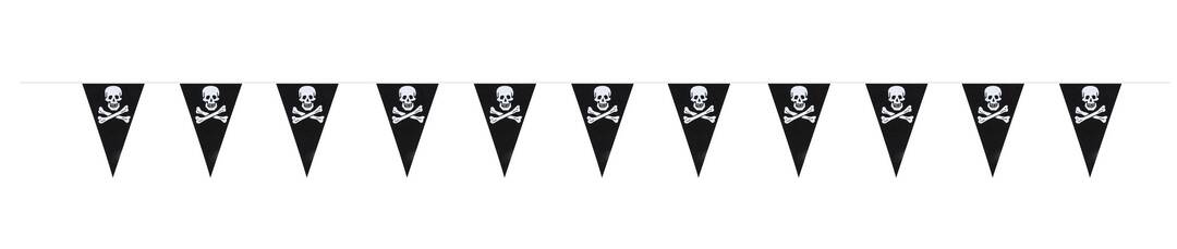 Guirlande De Fanions Pirate / Guirlande Têtes De Mort / La Maison Du Déguisement