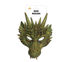 Masque Dragon Vert / Demi-Masque Dragon Mousse / La Maison Du Déguisement