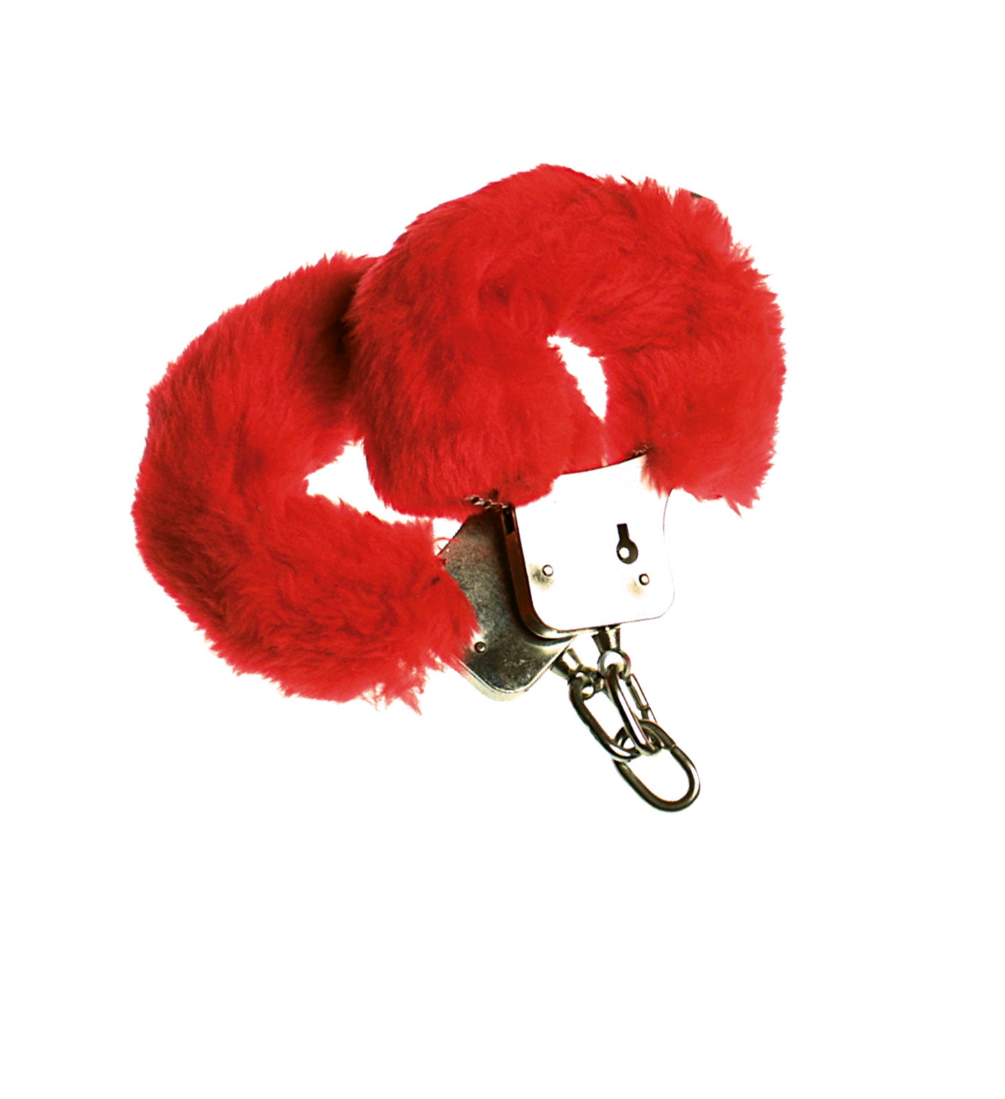 Menottes Rouge Avec Fourrure / Menottes Métalliques Avec Fourrure Rouge / Menottes En Velours Rouge / La Maison du Déguisement