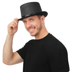 Chapeau Haut De Forme Noir Brillant Adulte / La Maison Du Déguisement