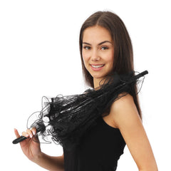 Ombrelle en Dentelle Noir / Parapluie Dentelle Noir / La Maison Du Déguisement