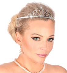 Diadème Princesse Argent / Couronne Black Swan Argent En Métal / La Maison Du Déguisement