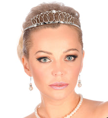 Diadème Princesse Strass Argent / Couronne Black Swan Strass Argent En Métal / La Maison Du Déguisement