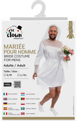 Déguisement Mariée Adulte / Costume Mariée Drag Queens Blanc / La Maison Du Déguisement