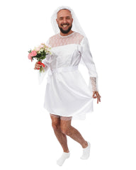 Déguisement Mariée Adulte / Costume Mariée Drag Queens Blanc / La Maison Du Déguisement