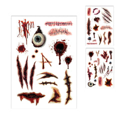 Tatouages éphémères Halloween Cicatrices Temporaires / La Maison Du Déguisement