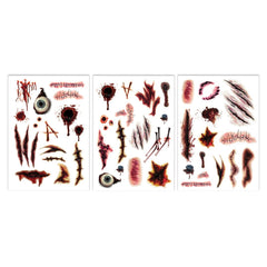 Tatouages éphémères Halloween Cicatrices Temporaires / La Maison Du Déguisement