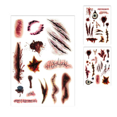 Tatouages éphémères Halloween Cicatrices Temporaires / La Maison Du Déguisement
