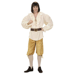Pantalon court en velours Beige / Caleçon en velours Beige / Pantalon court Marquis / La Maison DU Déguisement