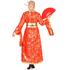 Déguisement Kimono Rouge Adulte / Costume Geisha Japonaise Femme / La Maison Du Déguisement