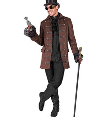 Déguisement Manteau Pirate Marron Adulte / Costume Steampunk Marron Homme / Costume Manteau Personnage Historique / La Maison Du Déguisement