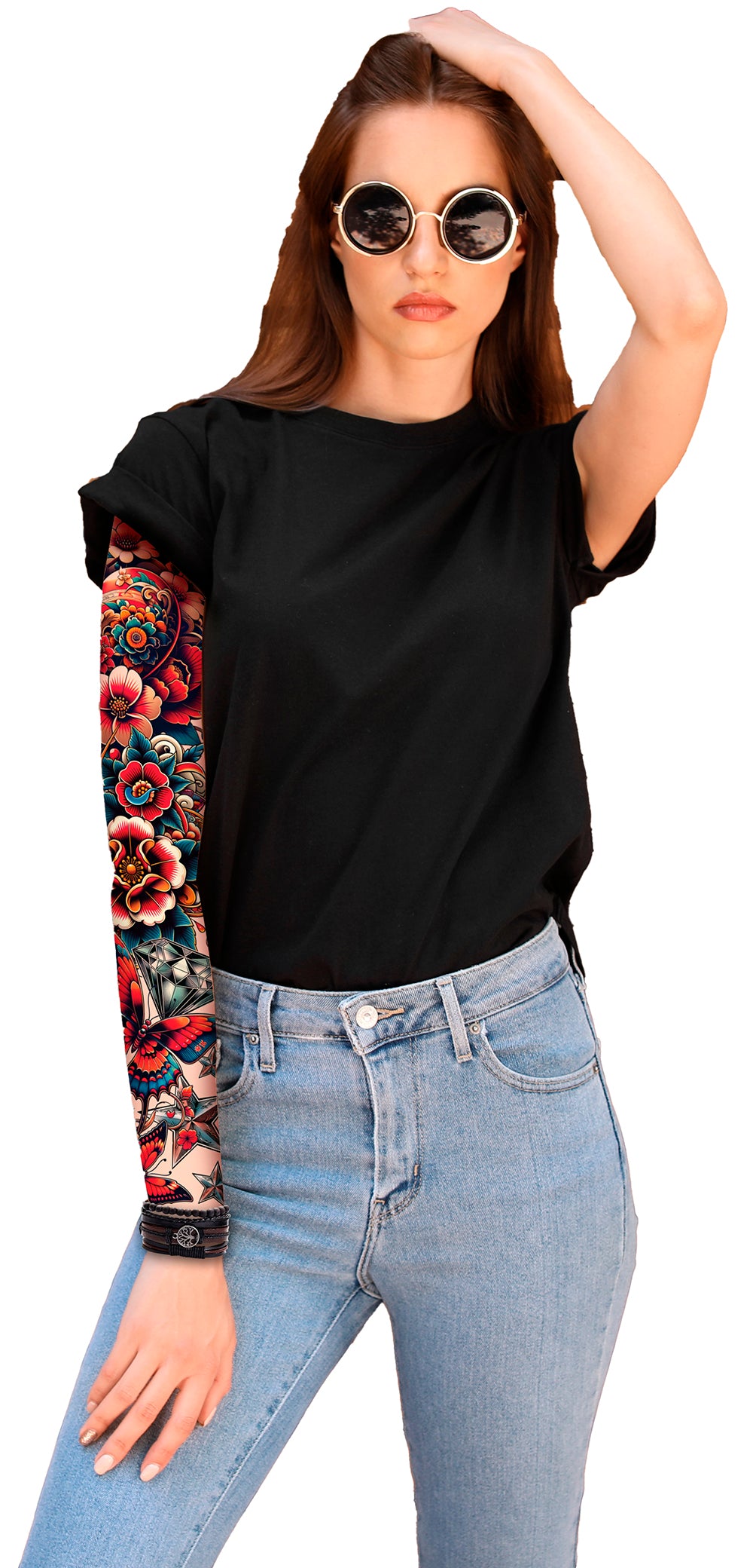 Manche de tatouage Multicolore / Paire de manches tatouées Multicolore / La Maison Du Déguisement