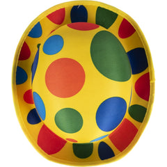 Chapeau Melon de clown Multicolore / Chapeau Melon à Pois / La maison Du Déguisement