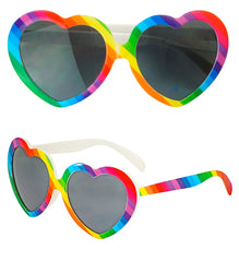 Lunettes Cœur Arc en Ciel / Lunettes Party Rainbow Heart / La Maison Du Déguisement