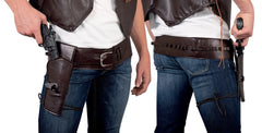 Holster Cowboy Marron BM / Ceinturon Cow boy Marron BM / La Maison du Déguisement