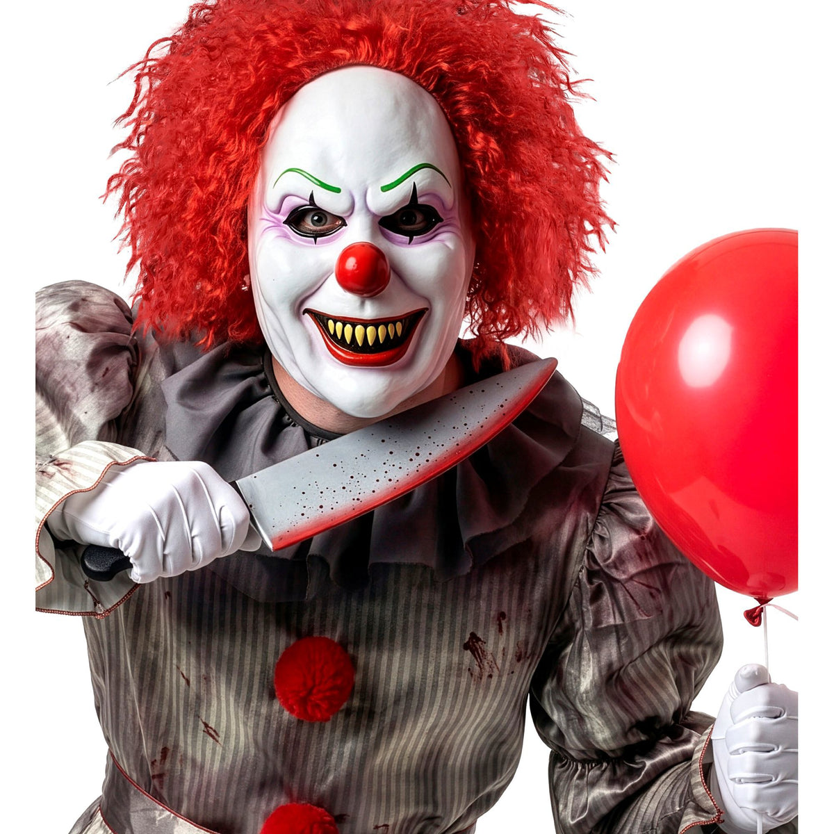 Masque Clown Malefique Latex / Masque Clown Horror En Souple / La Maison Du Déguisement