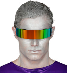 Lunettes Futuriste Multicolore / Lunettes Espace Arc en Ciel / Lunettes Miroirs / Lunettes Robot  / La Maison Du Déguisement