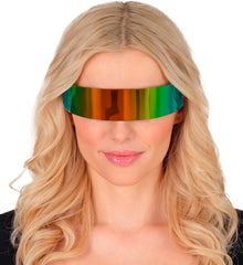Lunettes Futuriste Multicolore / Lunettes Espace Arc en Ciel / Lunettes Miroirs / Lunettes Robot  / La Maison Du Déguisement