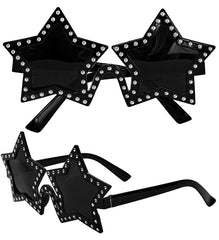Lunettes Etoiles Strass Rock Star / Lunettes Étoile Party Noir / La Maison Du Déguisement