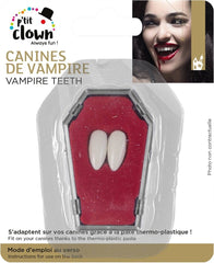 Canines Vampire avec Pâte de Fixation / Canines de Dracula avec pâte / La Maison Du Déguisement