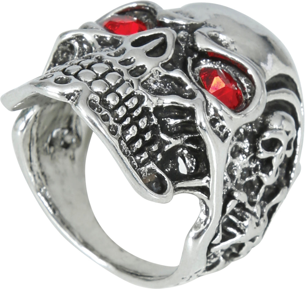 Bague Crâne Métal / Bague Tête de Mort en Métal / La Maison Du Déguisement