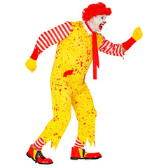 Déguisement Clown McKiller Adulte/ Costume Ronald en Version Zombie Sanglante Homme / Costume Clown Assassin Homme / La Maison Du Déguisement