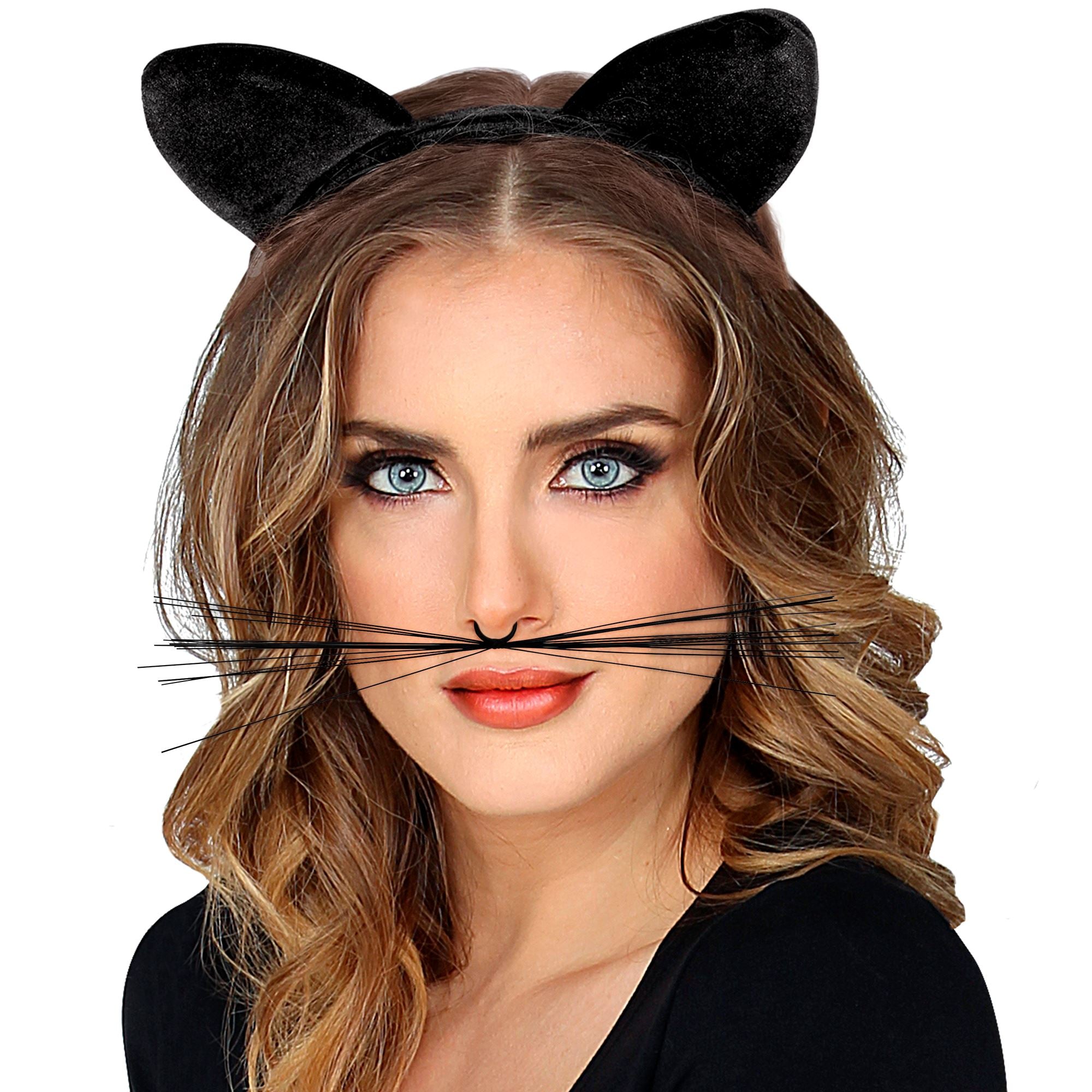 Oreilles de Chat  / Serre tête de Chat en velours / La Maison Du Déguisement